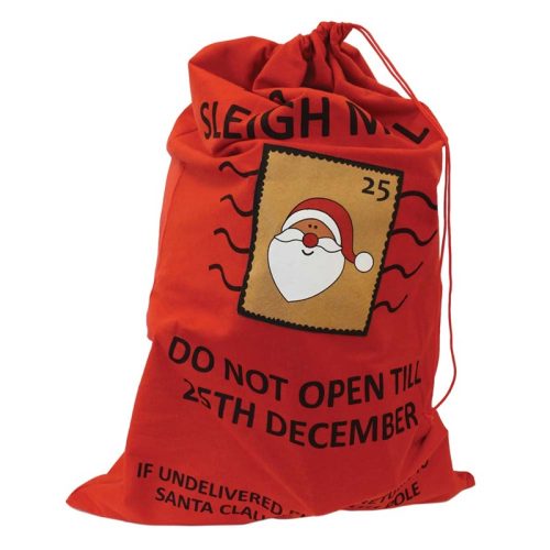 Plush Christmas Super Jumbo Printed Stamp Sack
