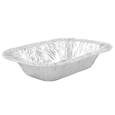 Barquette aluminium rectangulaire 19,5 x 14,5cm (Lot de 5)
