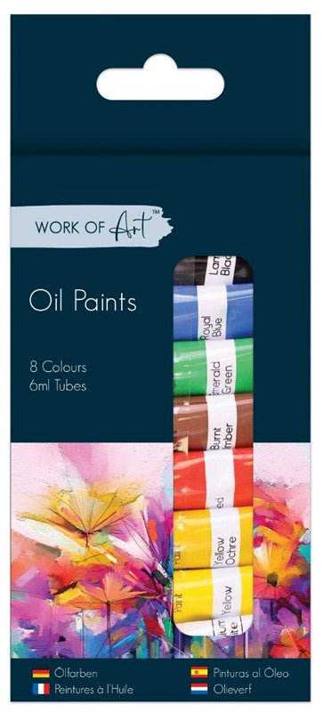 Oil Paints 8 x 6ml tubes