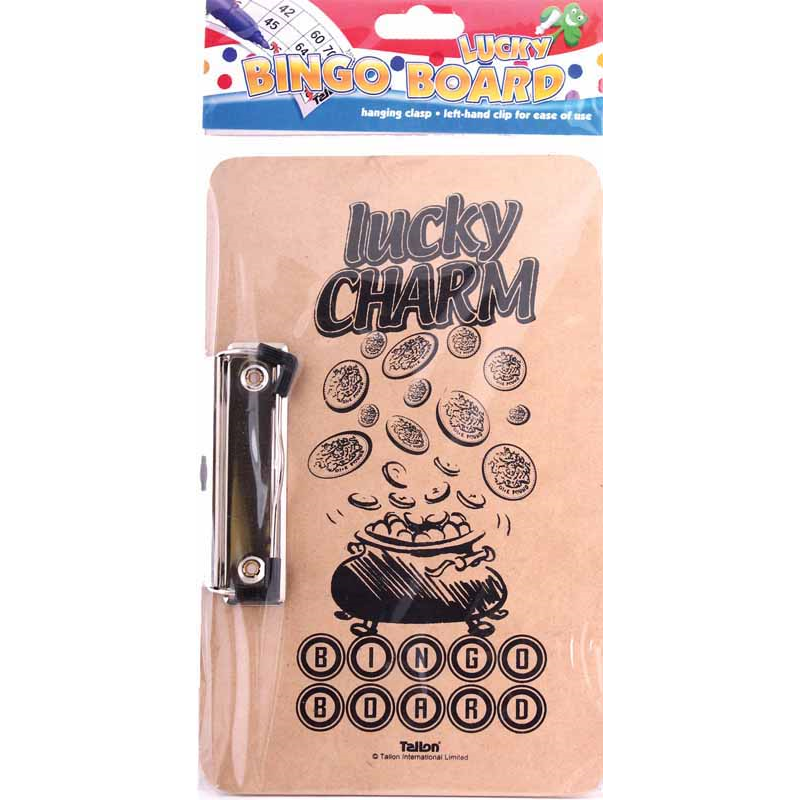 Bingo Board with side clip, Lucky charm