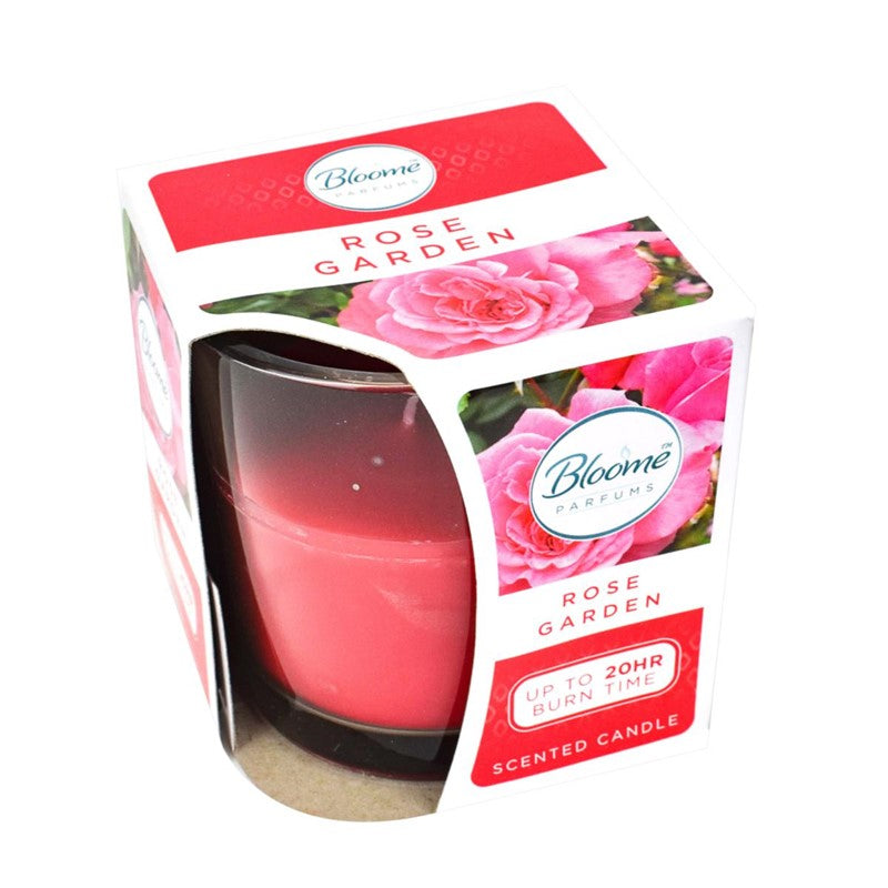 Bougie parfumée en bocal en verre - Jardin de roses