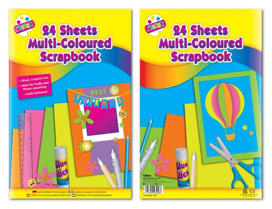 Artbox Pack of 24 Sheets Multi Colour Scrap Book