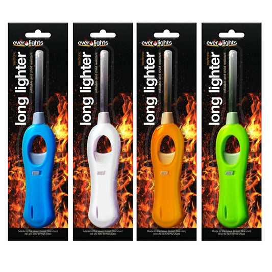 Refillable Elec Long Lighter 1pk