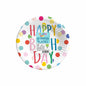 10 x 7" Plates Happy Birthday Design