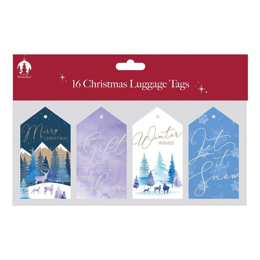 Étiquettes cadeaux Noël XMAS 16 Contemporain Bagages - En-tête