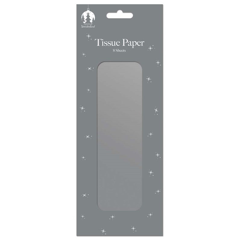 Papier de soie Noël Argent (8 feuilles)