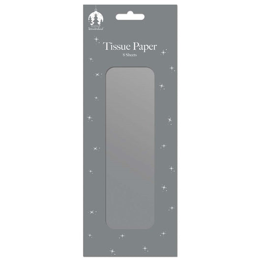 Papier de soie Noël Argent (8 feuilles)