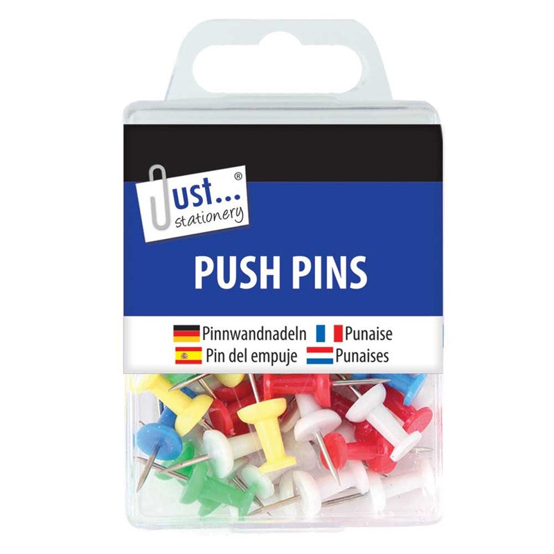 Push Pins Appx 50, Assorted Colours.