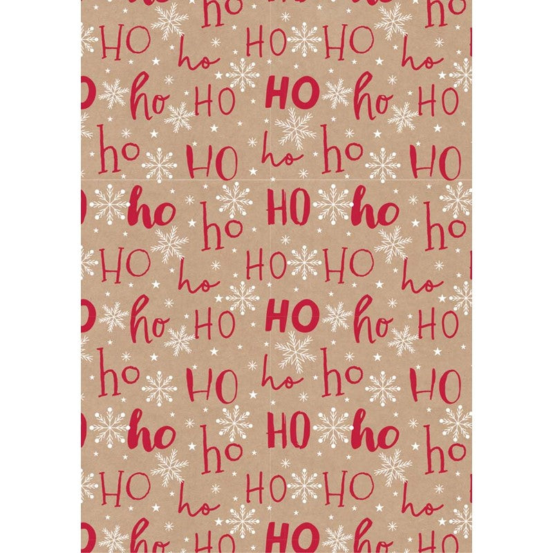 Rouleau cadeau Noël 3m Kraft Motif