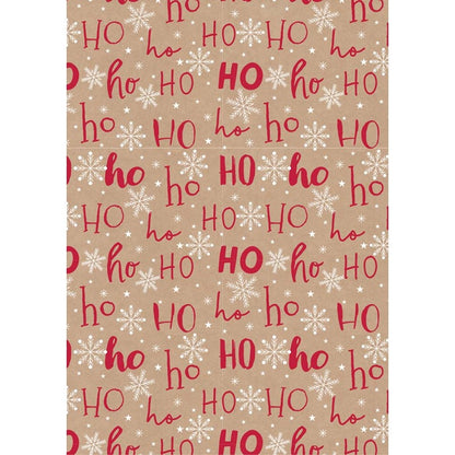 Rouleau cadeau Noël 3m Kraft Motif