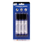 4 Black Permanent Markers Chisel Tip