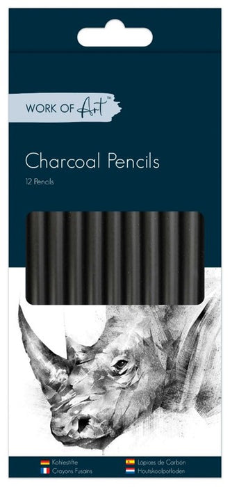 12 Charcoal Pencils
