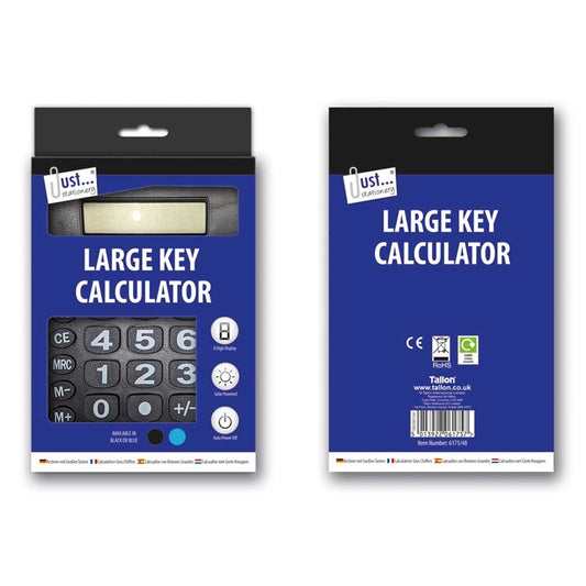 Large Key Desk Calculator 135 x 185mm