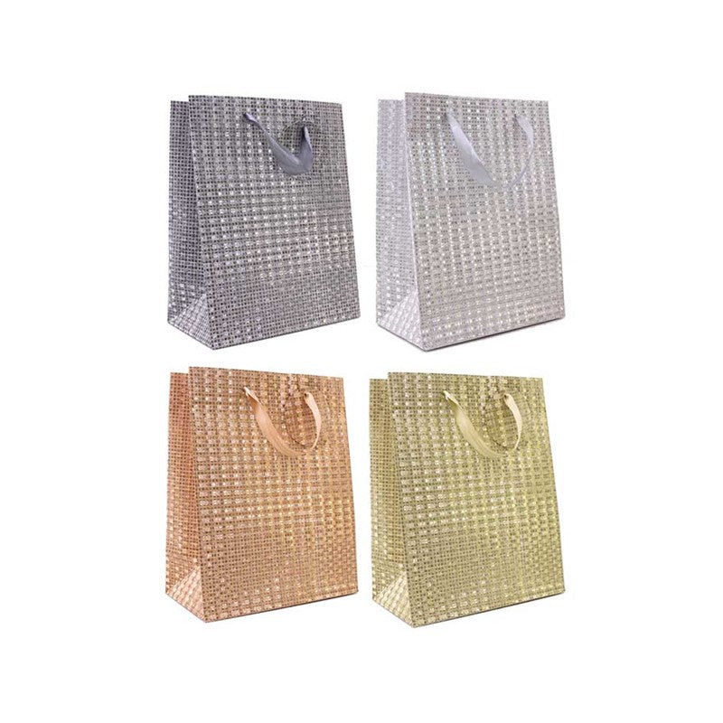 Gift Bag - Glitter 4 Assorted - Small