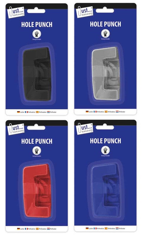 2 Hole Paper Punch Assorted Colours