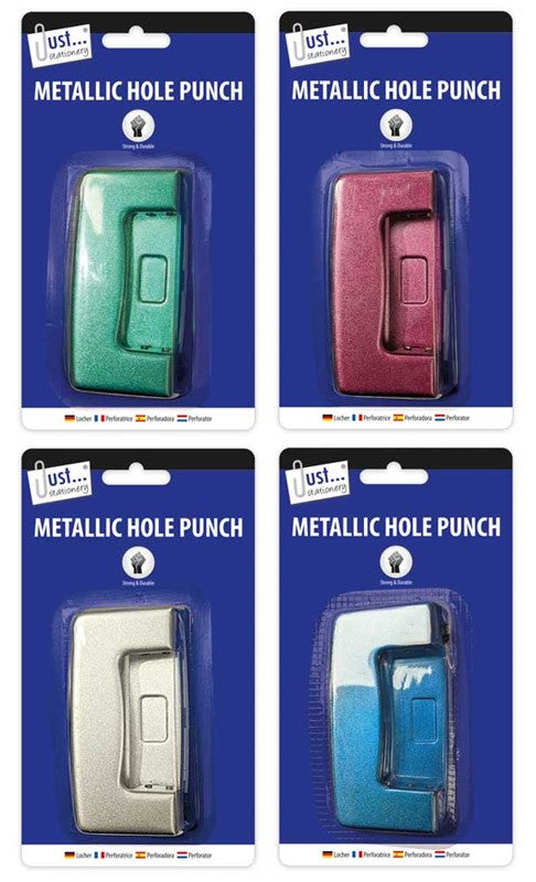 Metallic 2 Hole Punch assorted Colours