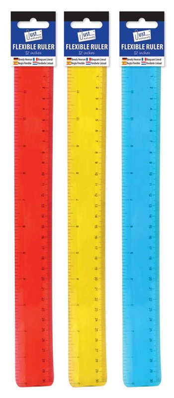 Bendy 12" Ruler Assorted Colours