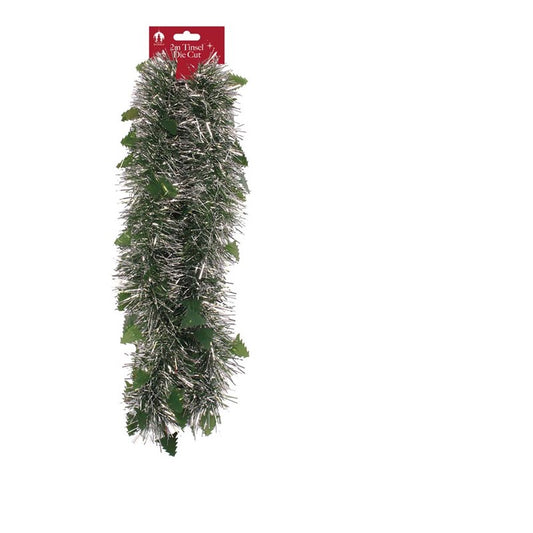 Guirlande Sapin de Noël 2m Découpé - Argenté