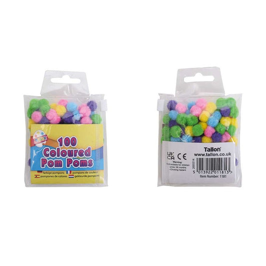Pompons assortis de 1 cm
