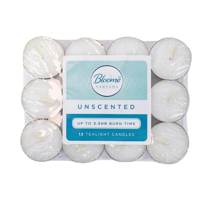 White Tealights 12pk - Unscented