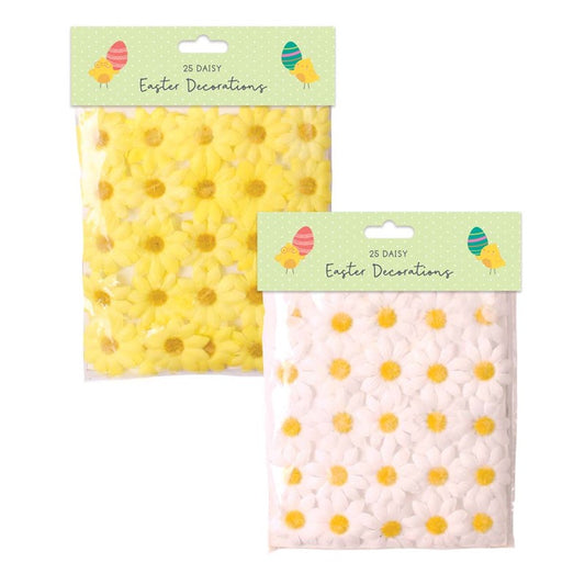 25 Daisy Easter Decoration Assorted colors