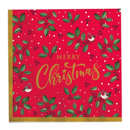 Party XMAS 16 Pack Paper Napkins - Traditional