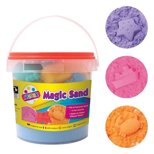 Magic Sand With Tools In Carry Tub