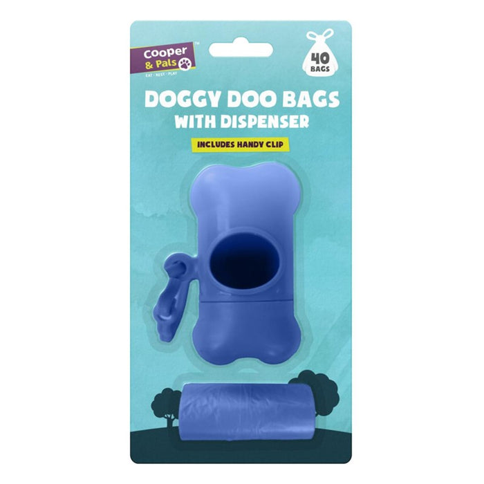 Dog Poop Bags 40pk & Holder