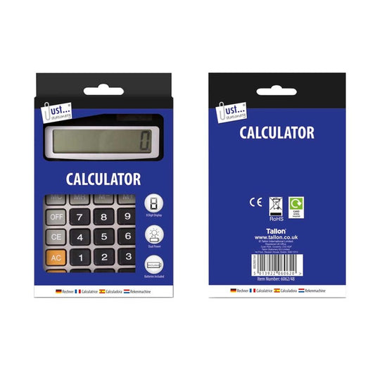 Calculatrice Midi 8 chiffres 104x152mm Double alimentation