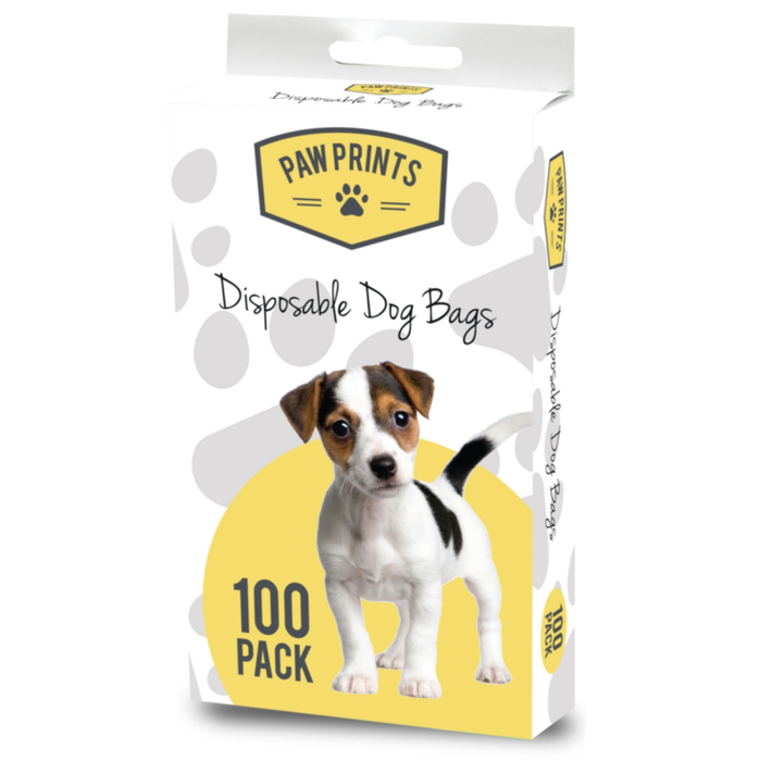 PACK OF 100 DISPOSABLE DOGGY POOP BAGS