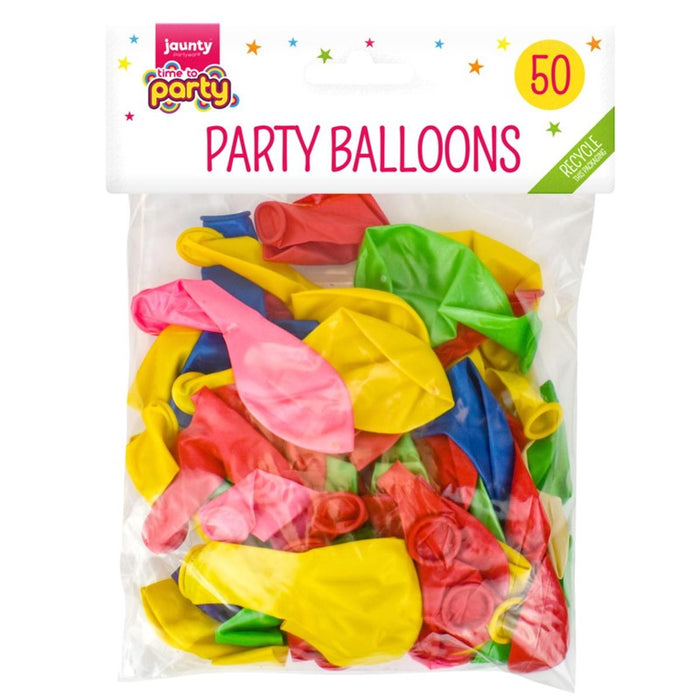 Assorted Balloons 50pk