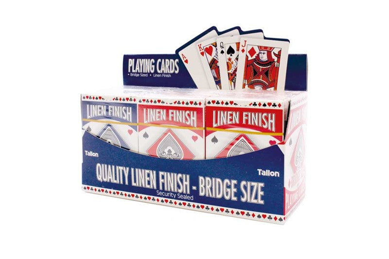 Linen Bridge Size Playing Card