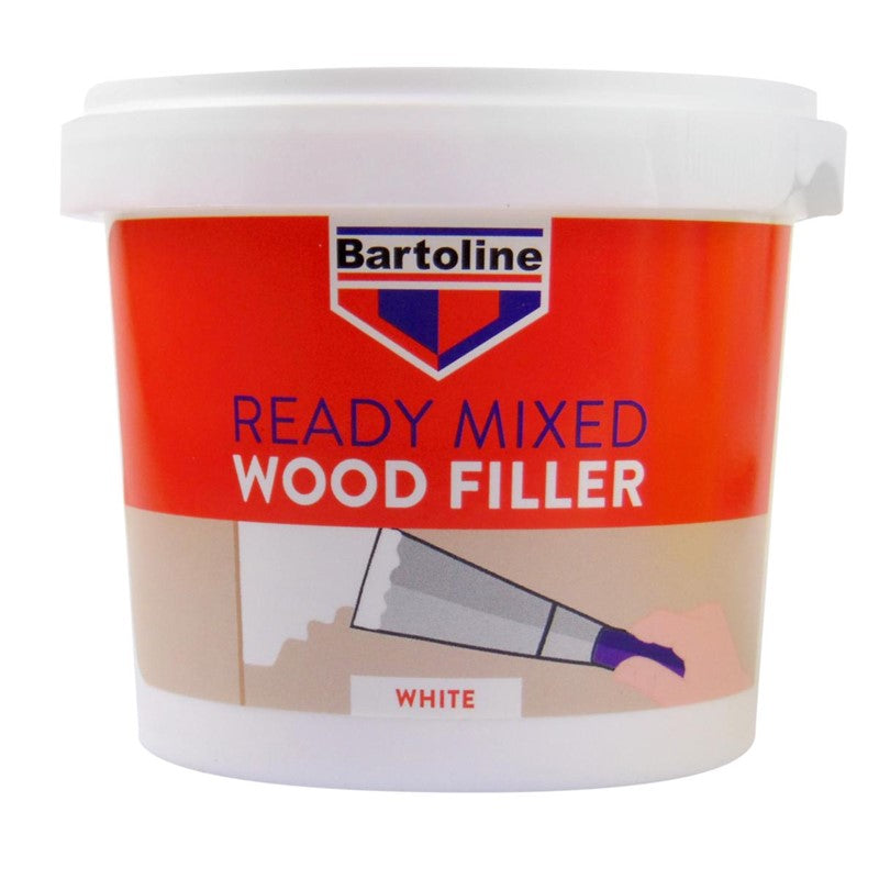 Enduit de rebouchage blanc pour bois Bartoline 500g
