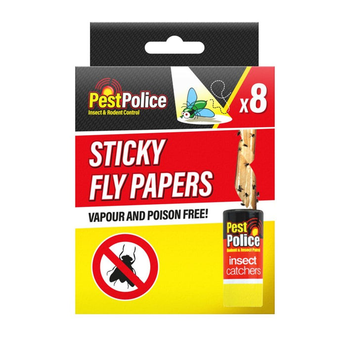 Sticky Fly Paper Insect Catchers 8pk