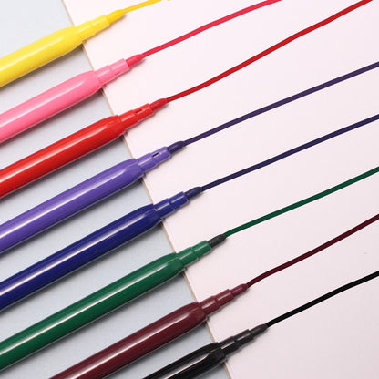 8 fine tip Fibre Colouring Pens in Wallet