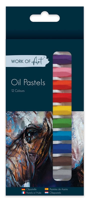 Pastels à l'huile - Lot de 12