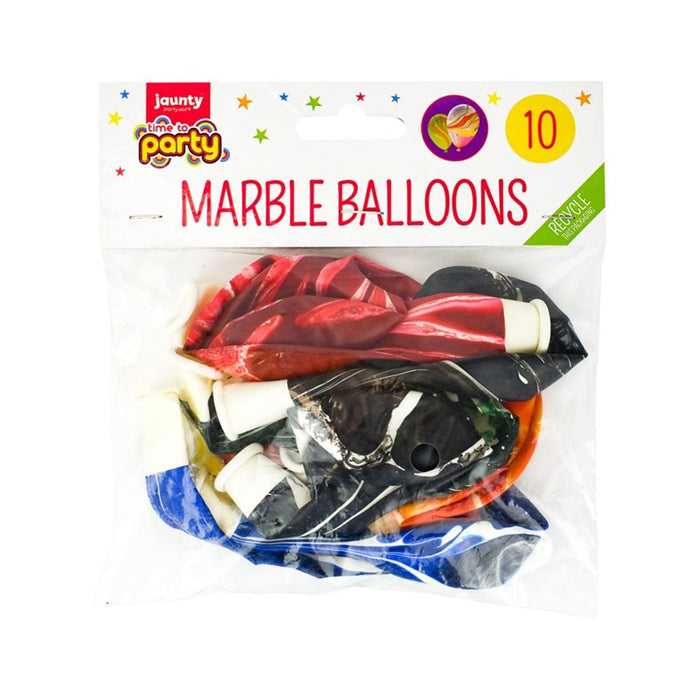 Marble Balloons 10pk