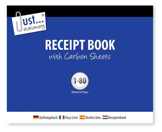 Carnet de reçus, demi-format, 80 jeux
