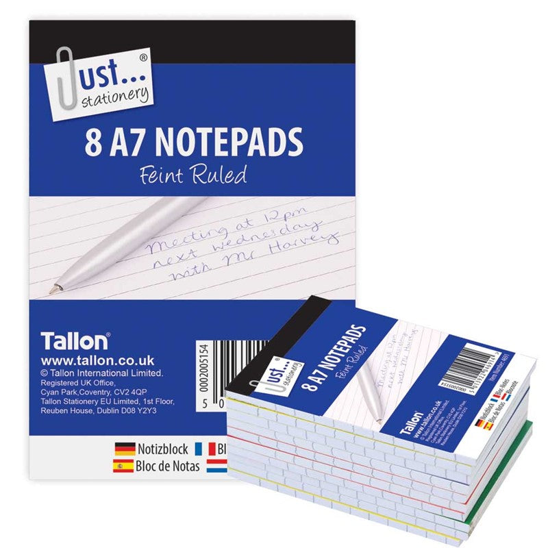 8 A7 Notebooks Lined Paper