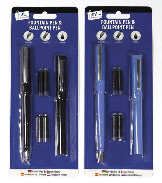 Ensemble stylo-plume et stylo-bille