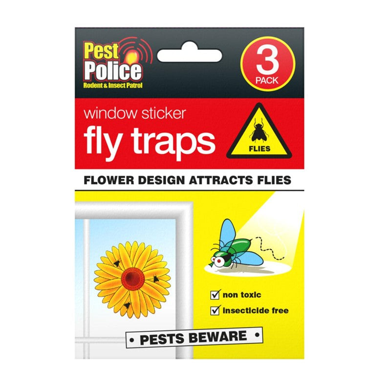 Window Sticker Fly Traps 3pk