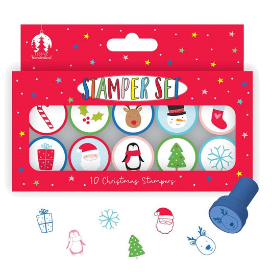 Tallon Lot de 10 tampons d'activités de Noël
