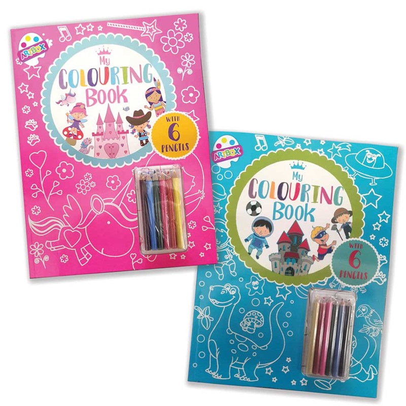 Colouring Book with Pencils