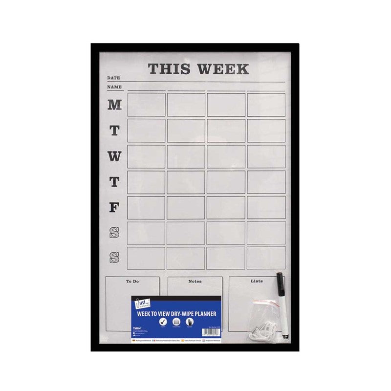 Weekly Dry-Wipe Planner Board Portrait