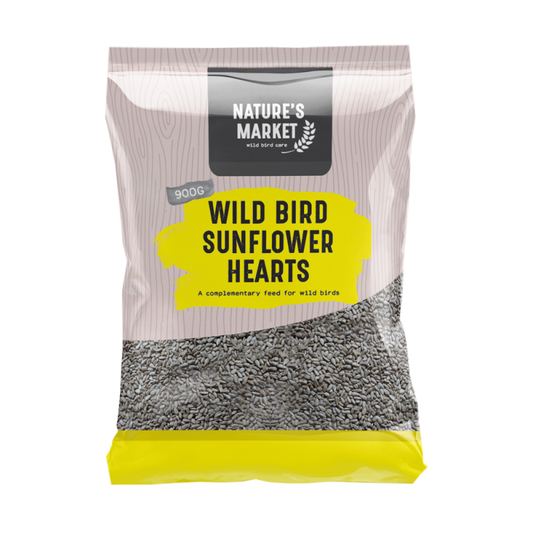 0.9KG BAG SUNFLOWER HEARTS FEED