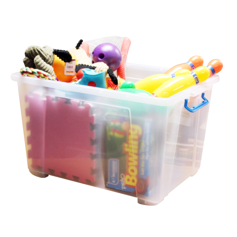 90L PLASTIC STORAGE BOX WITH WHEELS