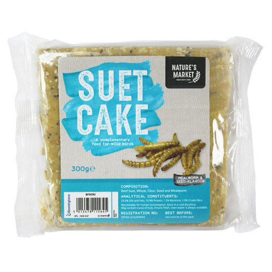 SUET CAKE WITH MEALWORMS