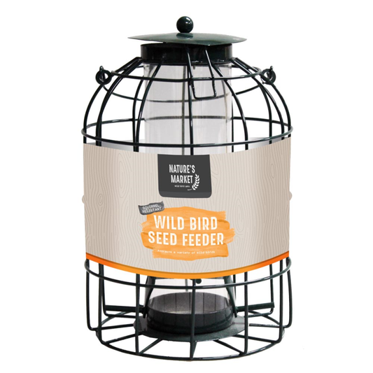 SEED FEEDER WITH SQUIRREL GUARD