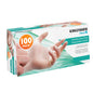 100 PK POWDER FREE VINYL DISPOSABLE GLOVES - SMALL