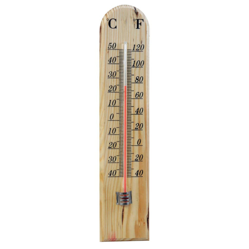 TRADITIONAL WOODEN THERMOMETER